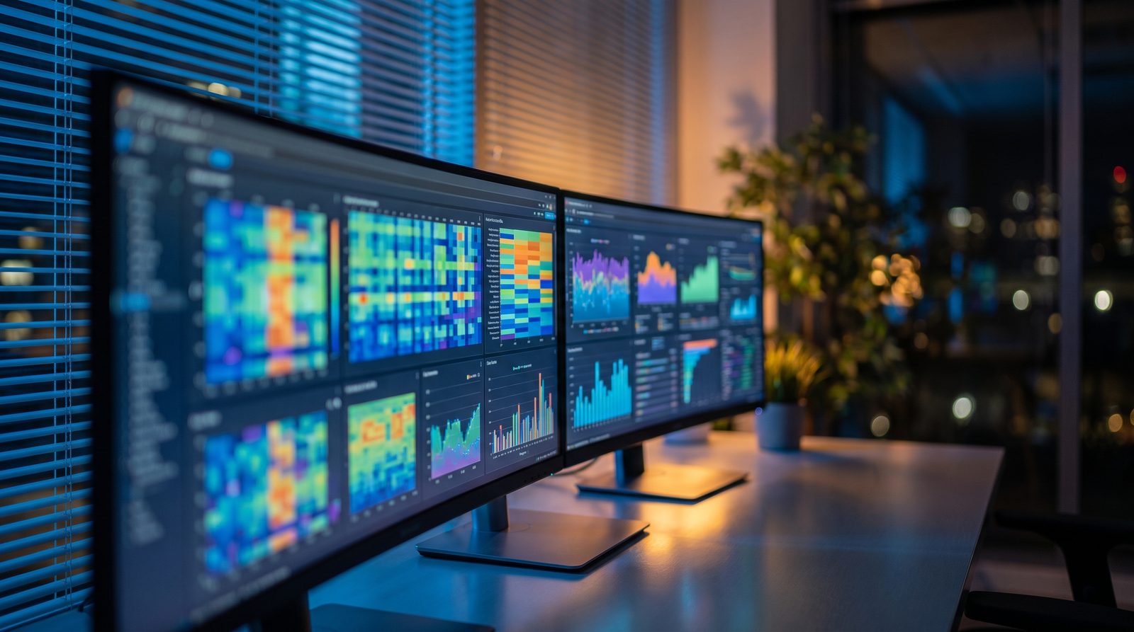 Small business owner reviewing video marketing analytics dashboard